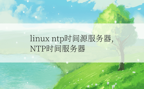 linux ntp时间源服务器,NTP时间服务器