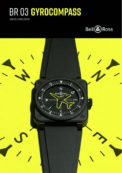 Bell & Ross 推出全新限量版 BR 03 GYROCOMPASS 腕表