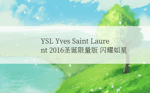 YSL Yves Saint Laurent 2016圣诞限量版 闪耀如星