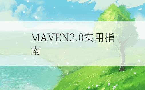 
MAVEN2.0实用指南